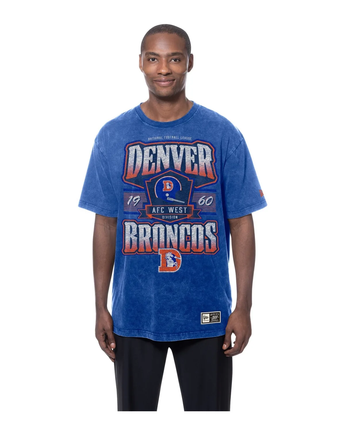 Denver Broncos Throwback Mineral Wash T-Shirt by New Era
