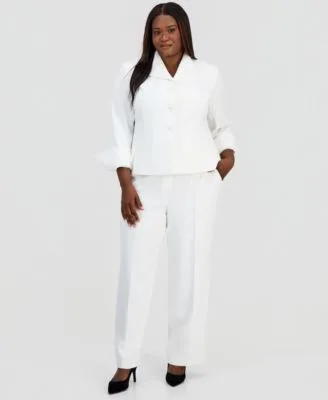 Wing Collar Blazer Core Julia Pants by Kasper