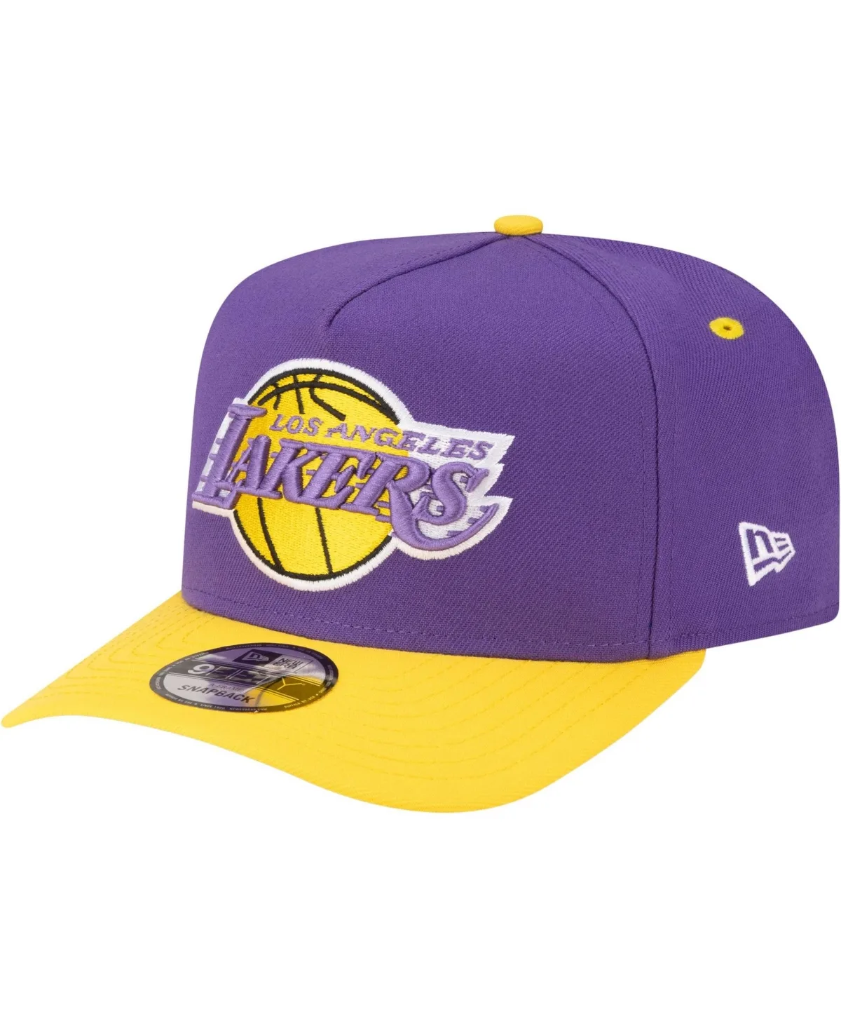 Los Angeles Lakers 80s Throwback A-Frame 9FIFTY Snapback Hat by New Era