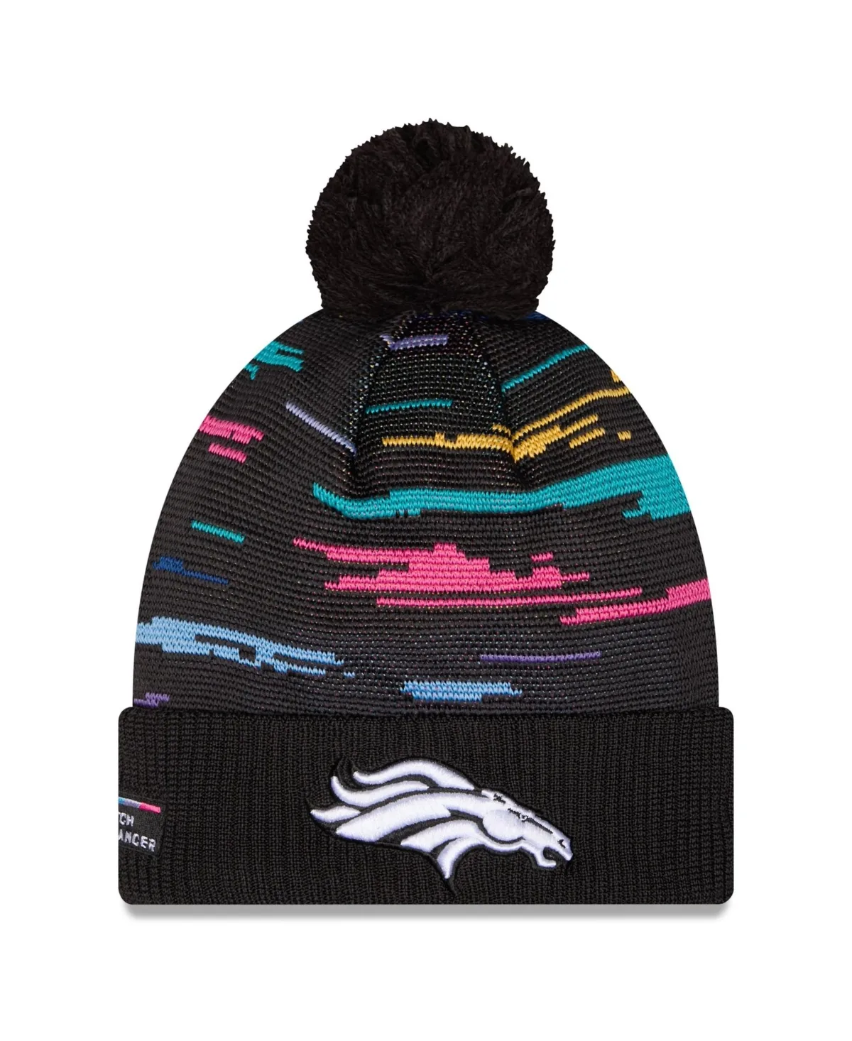 Denver Broncos 2026 NFL Crucial Catch Cuffed Knit with Pom Hat by New Era