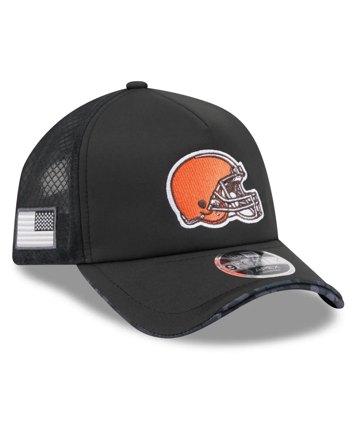 Cleveland Browns 2026 Salute to Service Apex 9FORTY Adjustable Trucker Hat by New Era