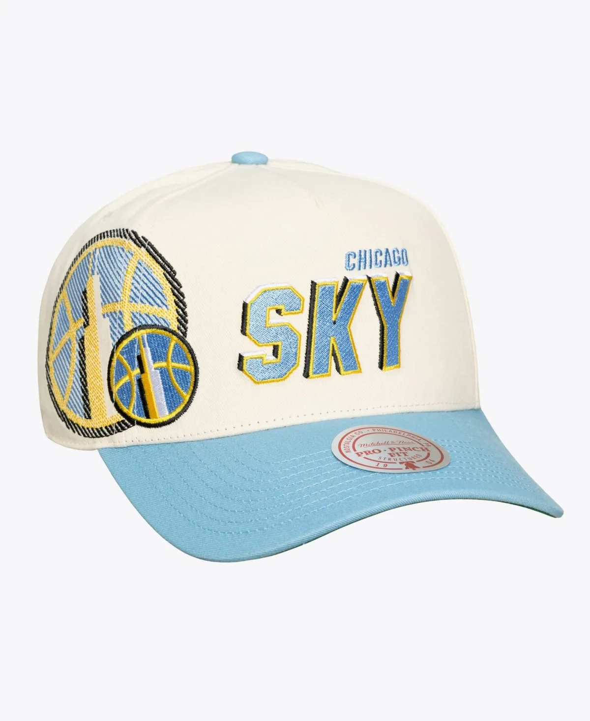 Chicago Sky Big Time Pro Crown Adjustable Hat by Mitchell & Ness