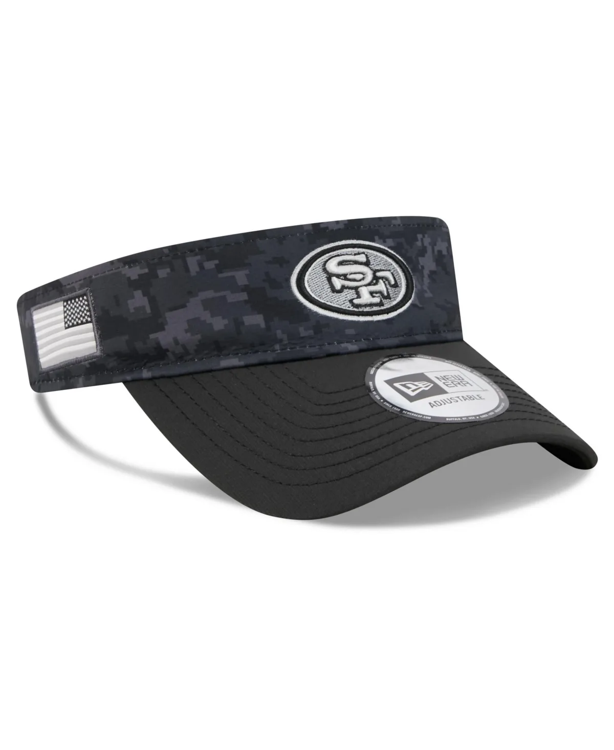 San Francisco 49ers 2026 Salute to Service Adjustable Visor Hat by New Era