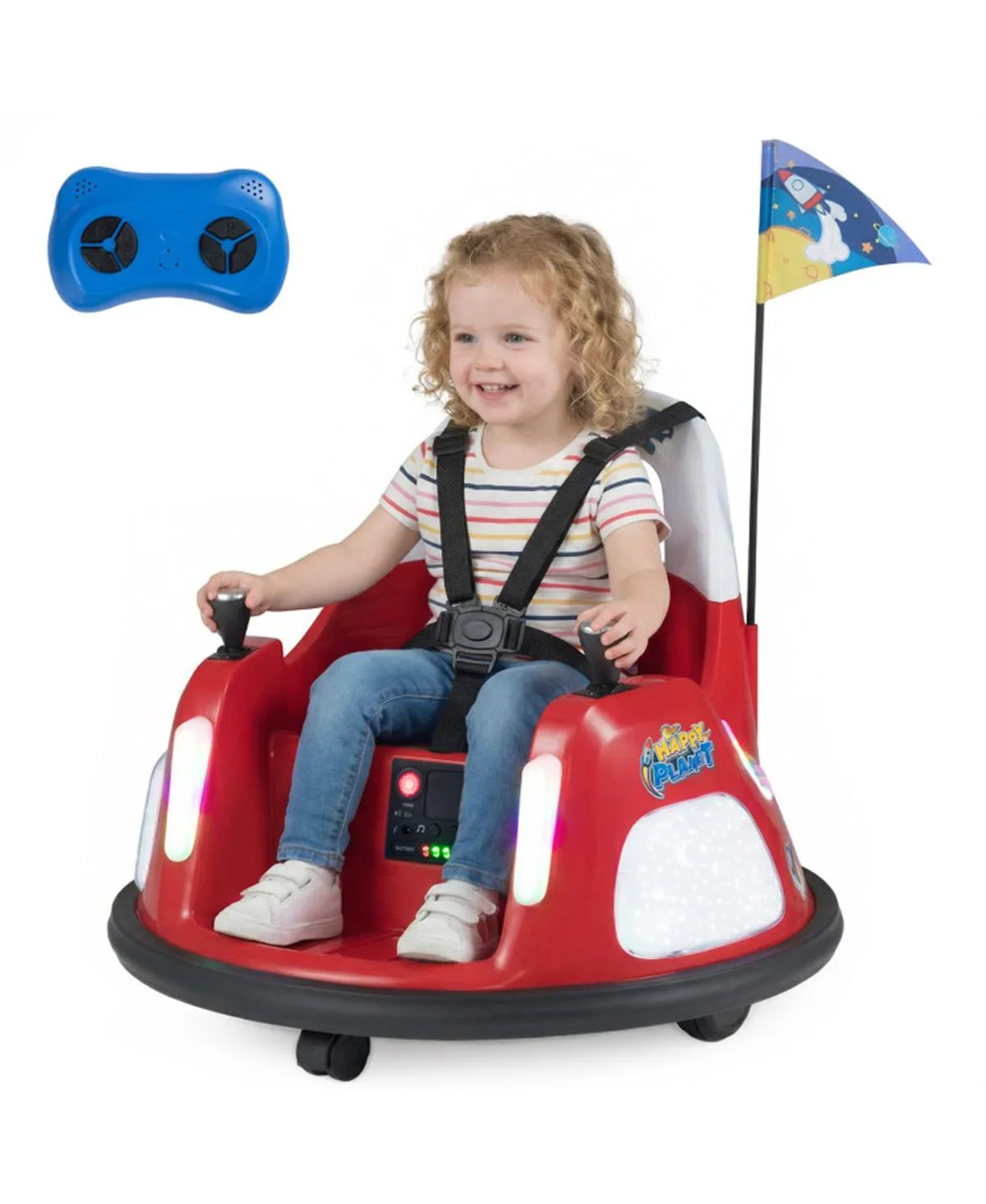 Happy Jump Remote Operation 5-Point Seat Belt Bumper Car by Sevorley