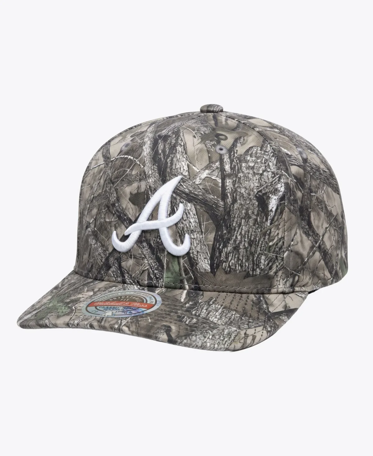 Atlanta Braves Timber Trail Snapback Hat by Mitchell & Ness
