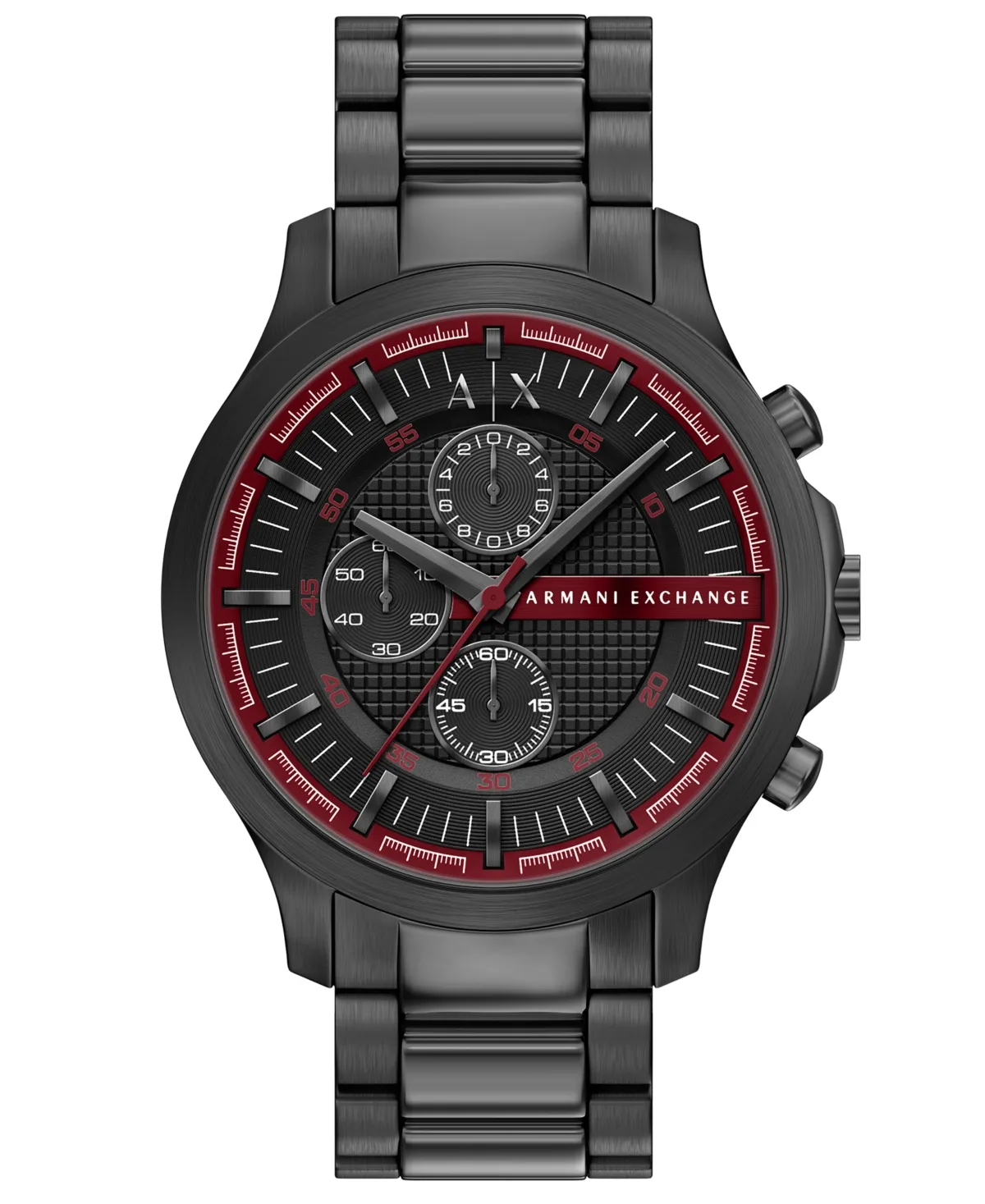 A - x Armani Exchange Quartz Two-Hand Silicone Watch 42mm