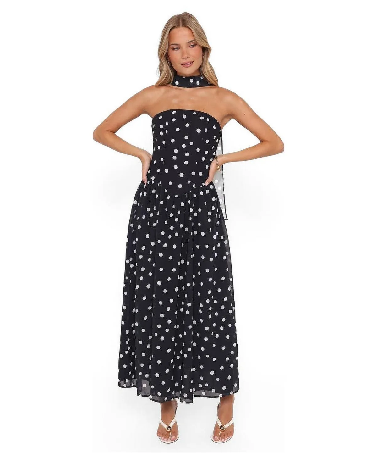 Boston Strapless Maxi Dress by Petal and Pup
