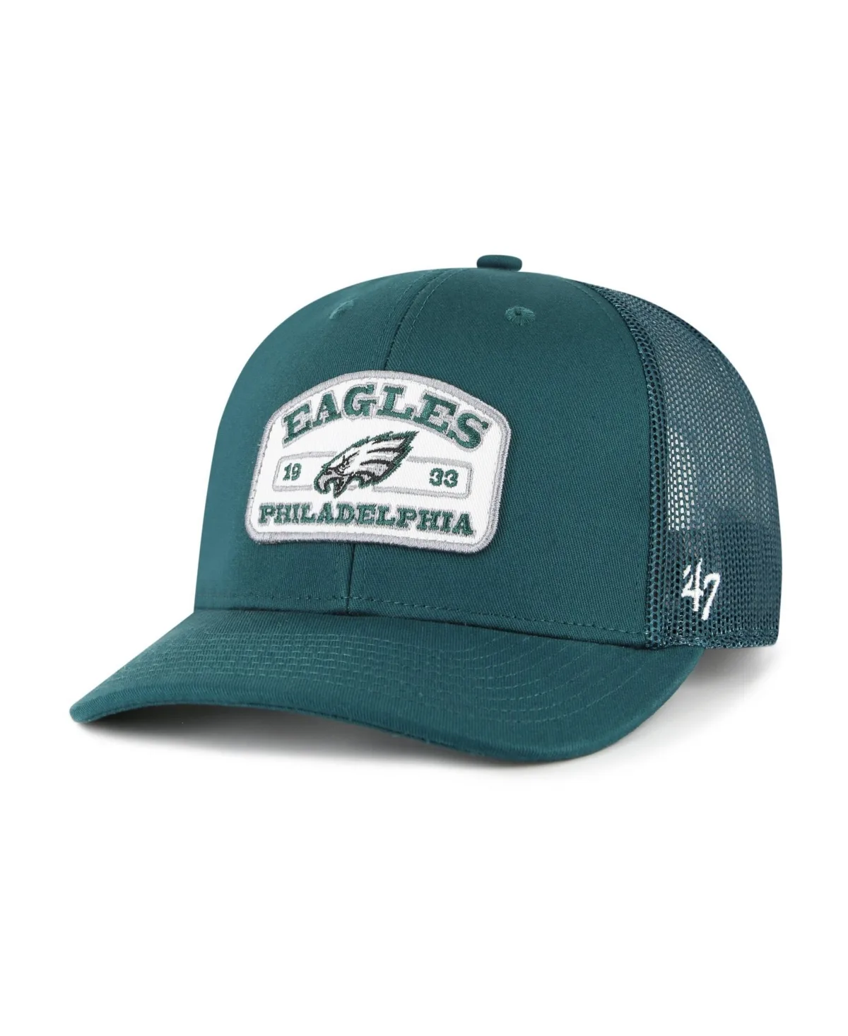 Philadelphia Eagles Roadway Adjustable Trucker Hat by 47 Brand
