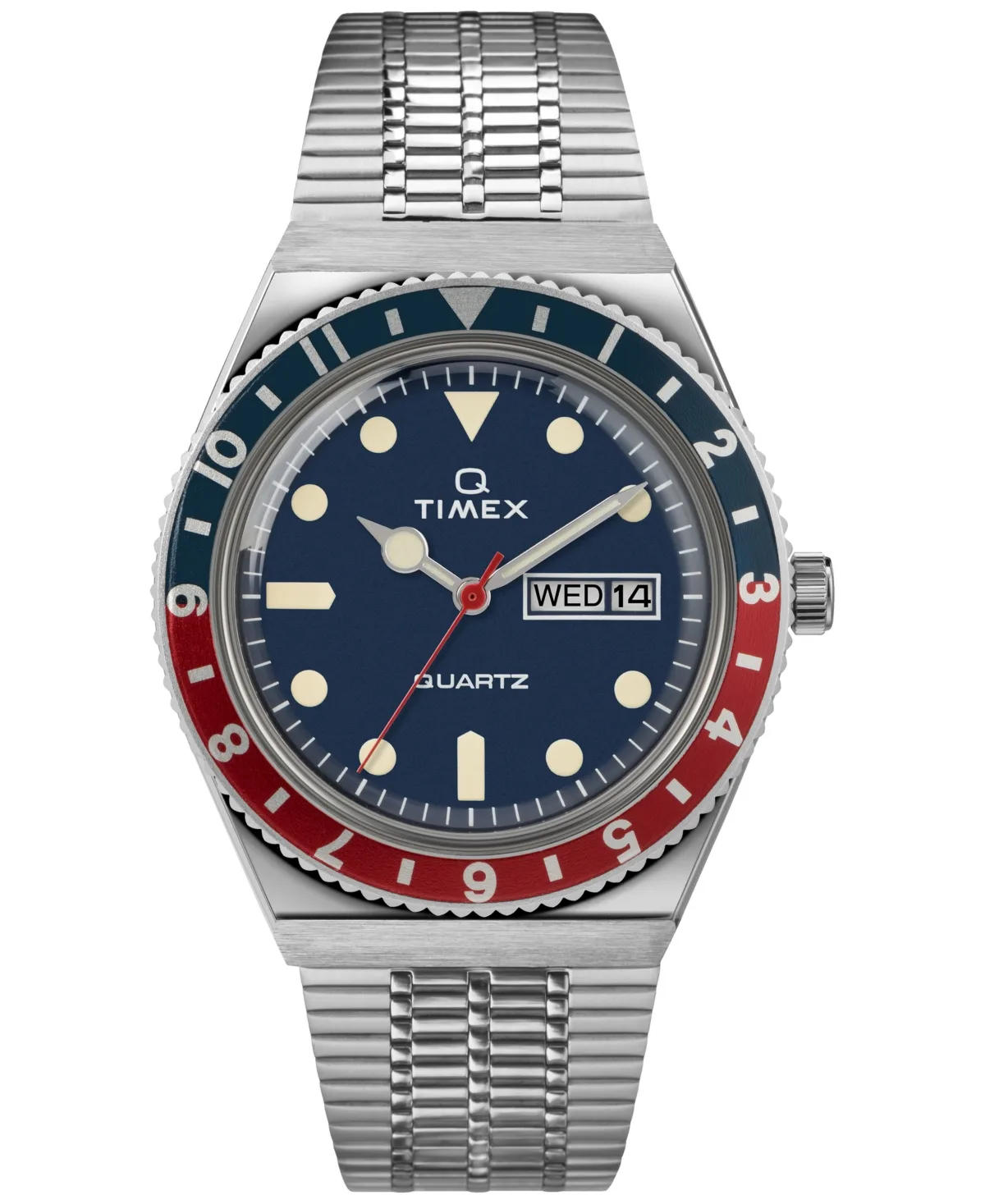 Quartz Analog Silver-Tone Stainless Steel Watch 38mm by Timex