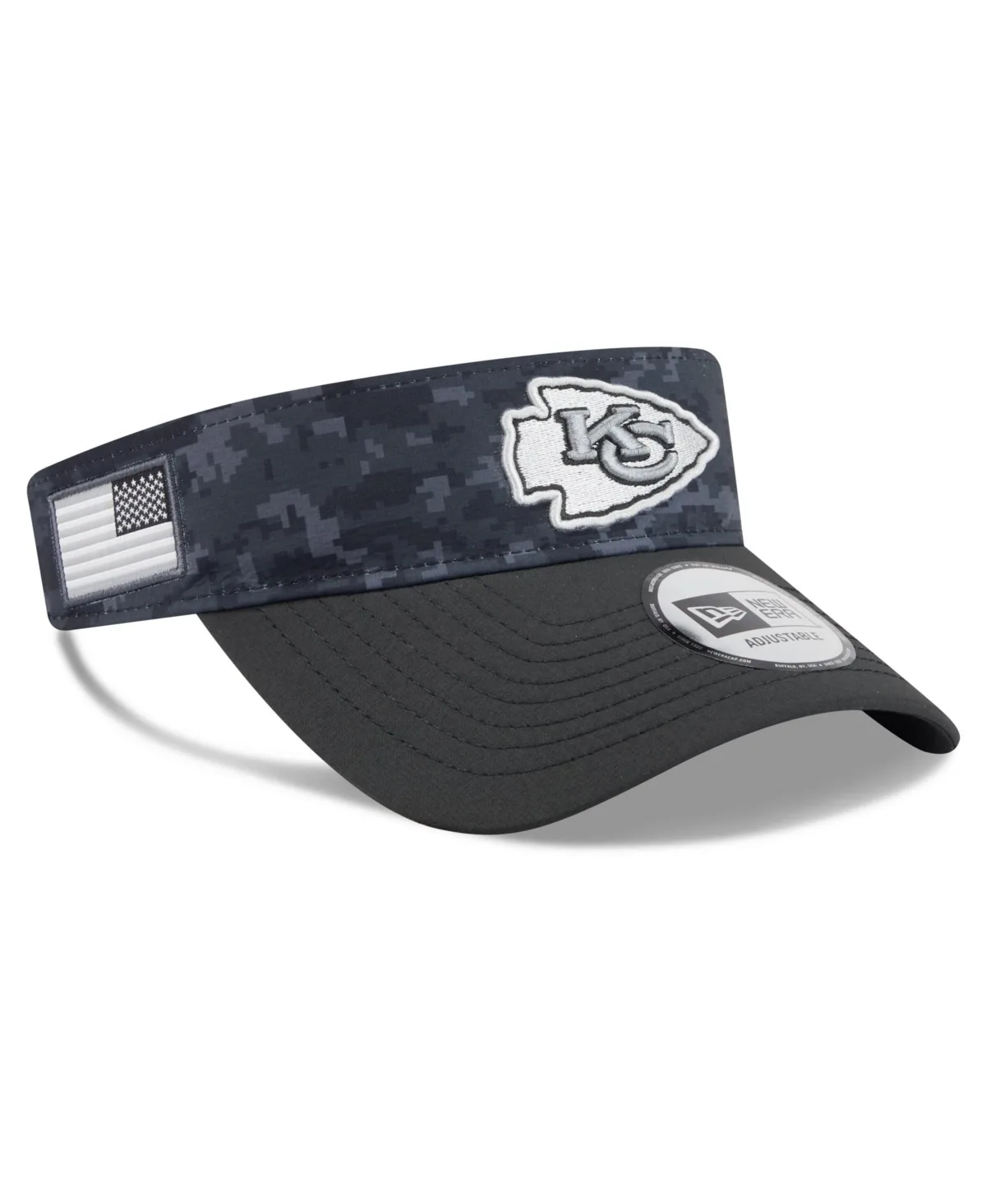 Kansas City Chiefs 2026 Salute to Service Adjustable Visor Hat