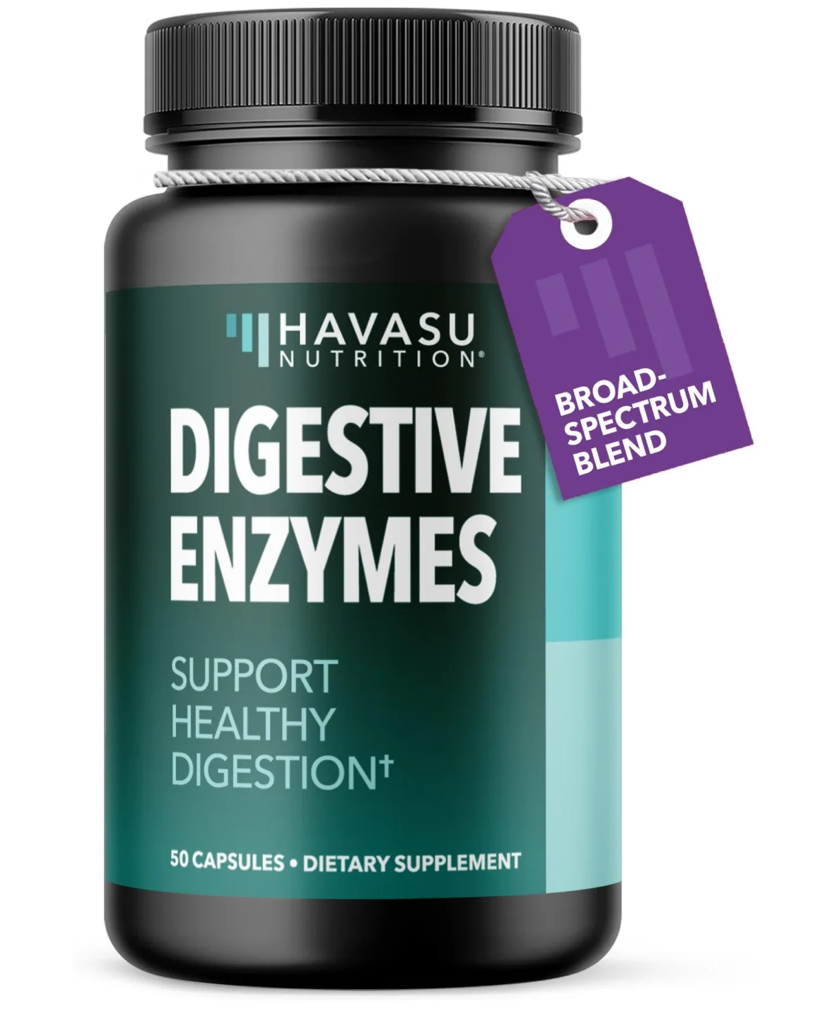 Digestive Enzymes Capsules with Pancreatin Amylase Protease and Lipase 50 Capsules by Havasu Nutrition