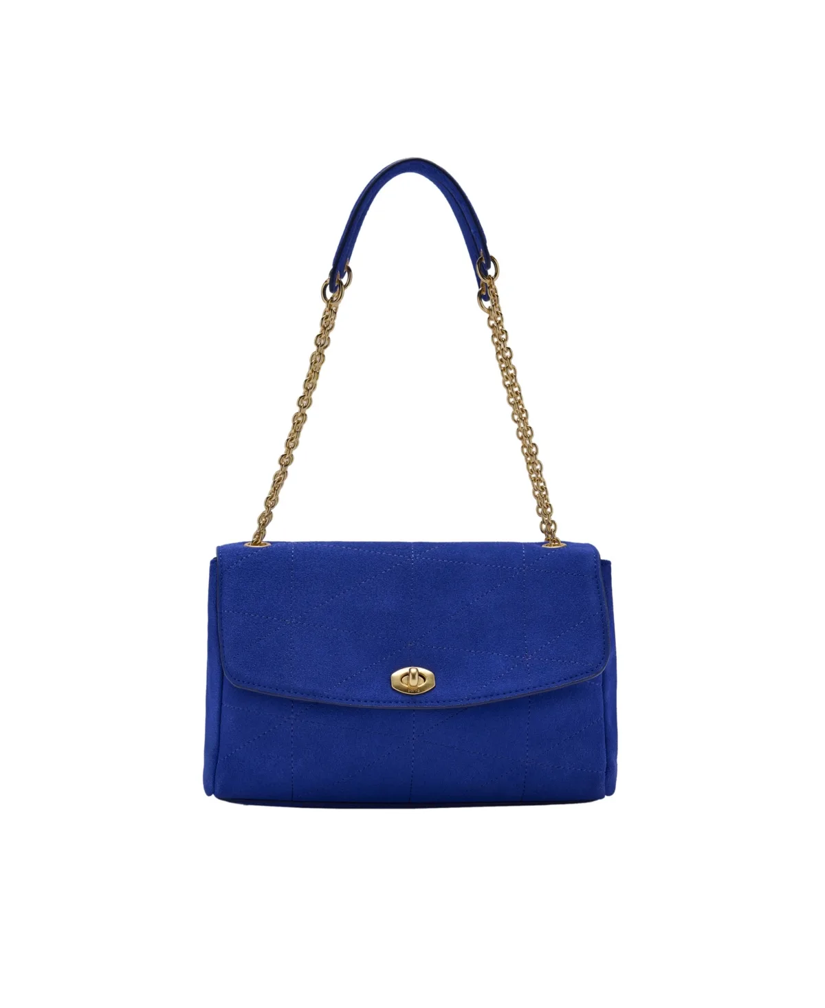 Chain-Strap Small Leather Shoulder Bag by Mango