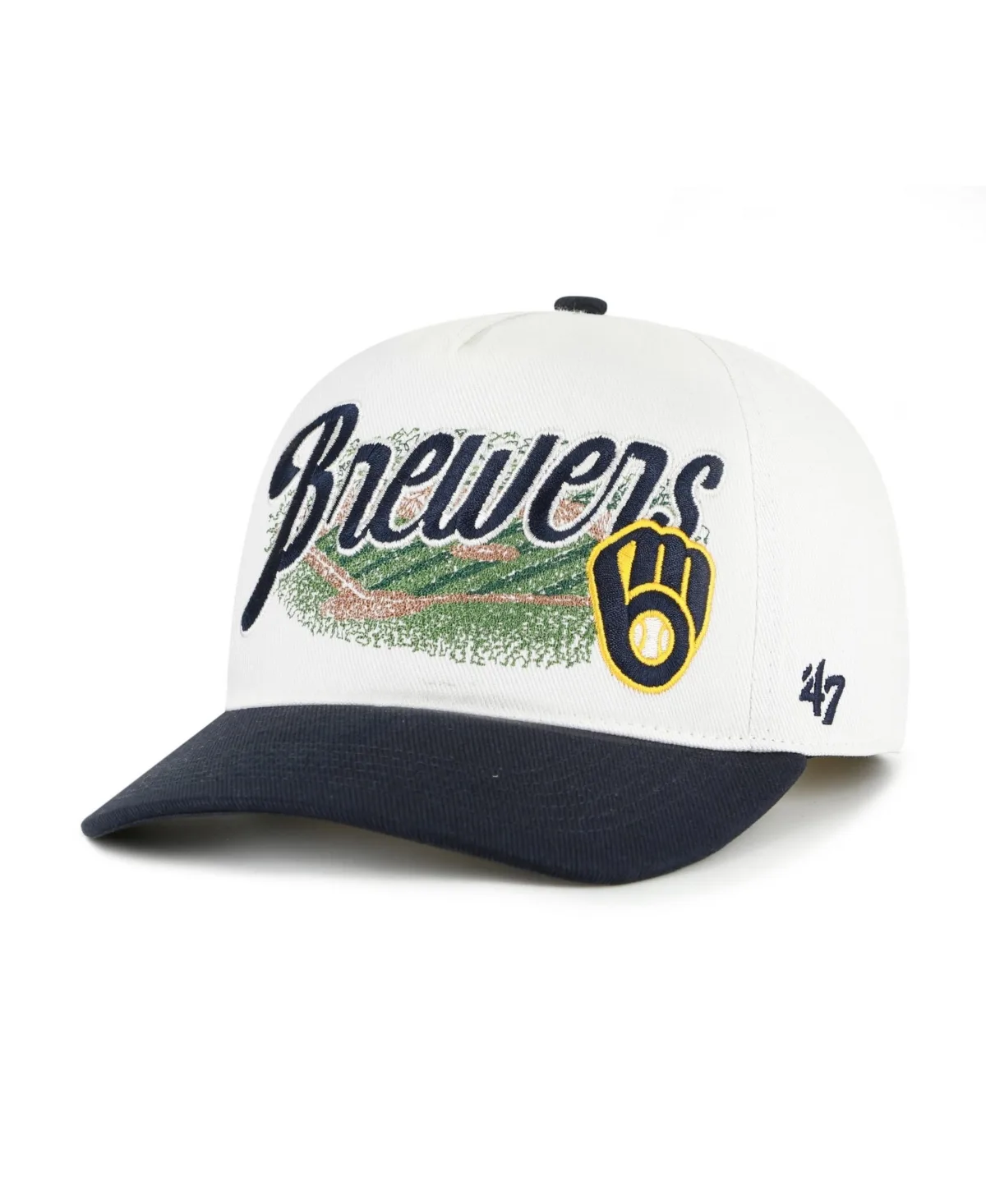 Milwaukee Brewers Enfield Hitch Adjustable Hat by 47 Brand