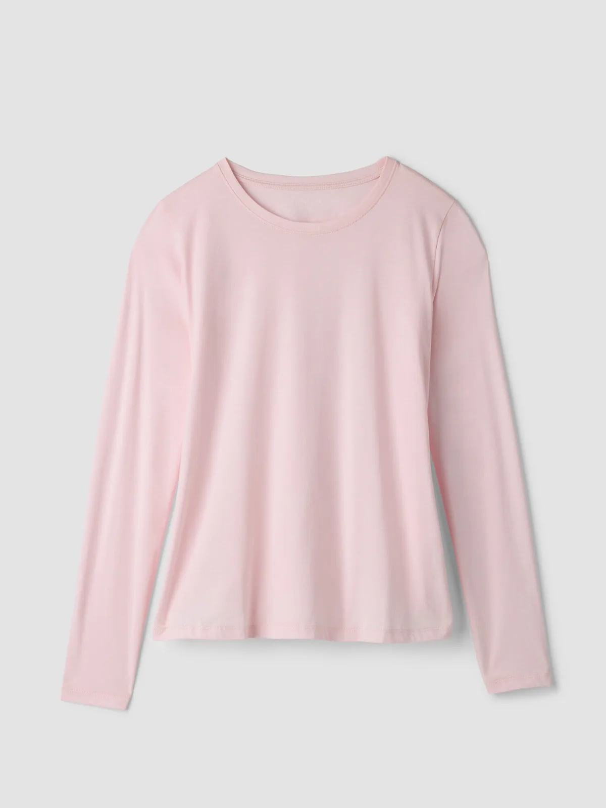 Organic Pima Cotton Jersey Long-Sleeve Tee by EILEEN FISHER