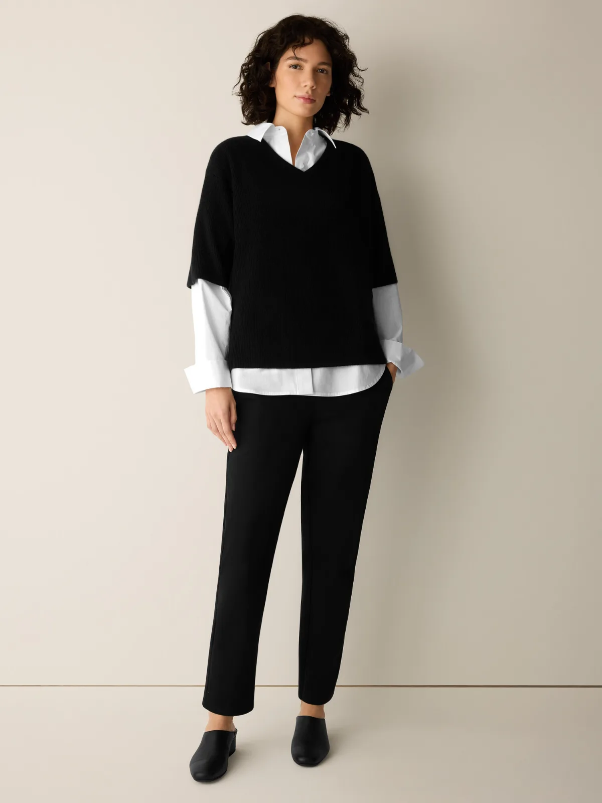 Washable Flex Ponte Slim Pant by EILEEN FISHER