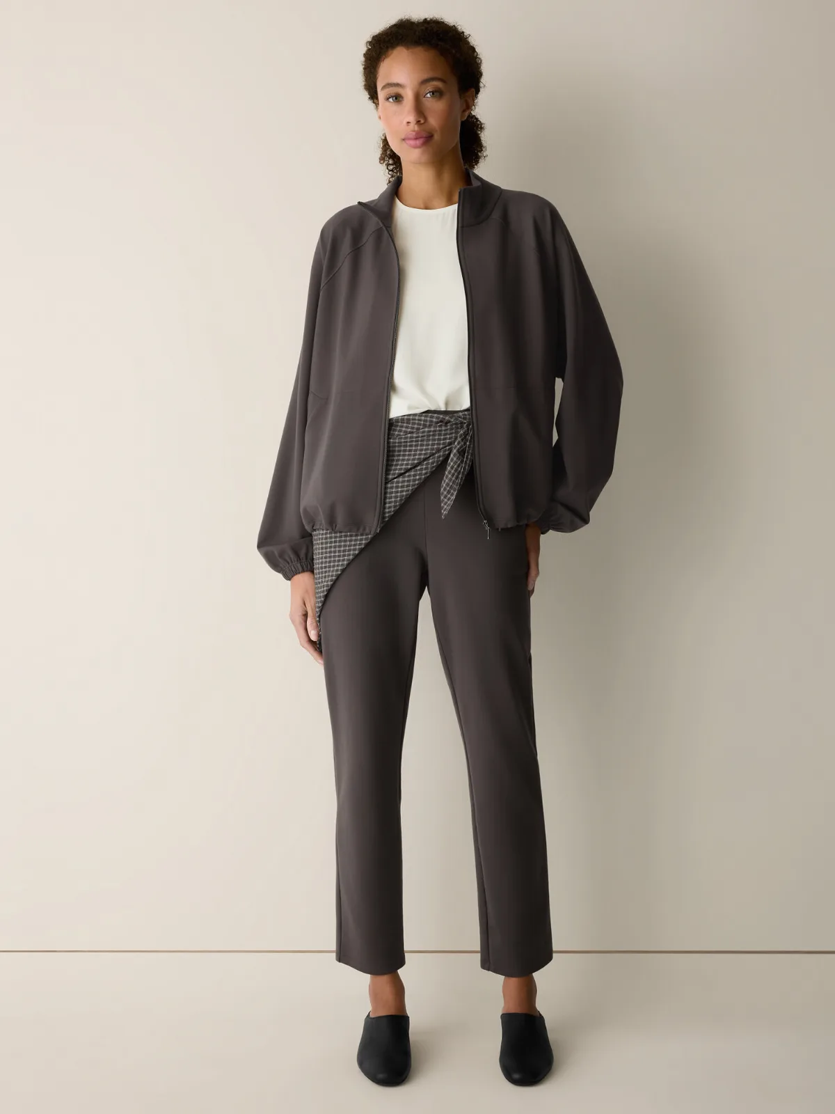 Washable Flex Ponte Slim Pant by EILEEN FISHER