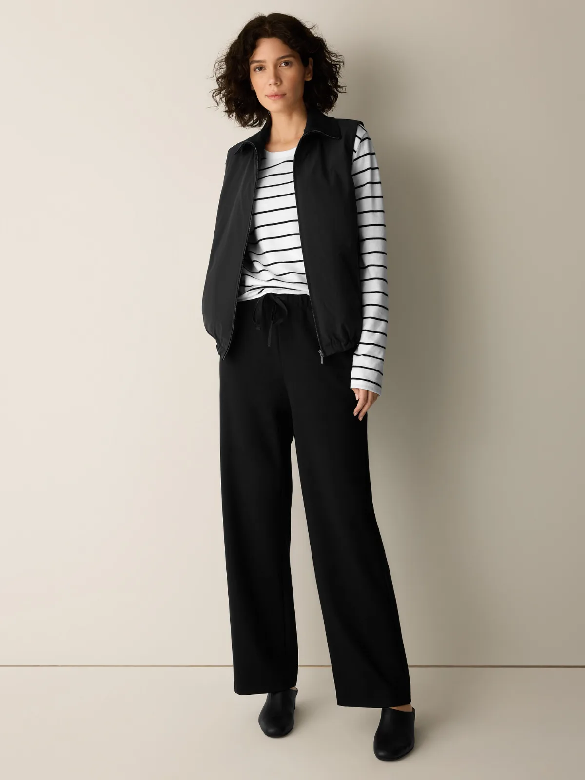 Lightweight Ponte Straight Pant by EILEEN FISHER