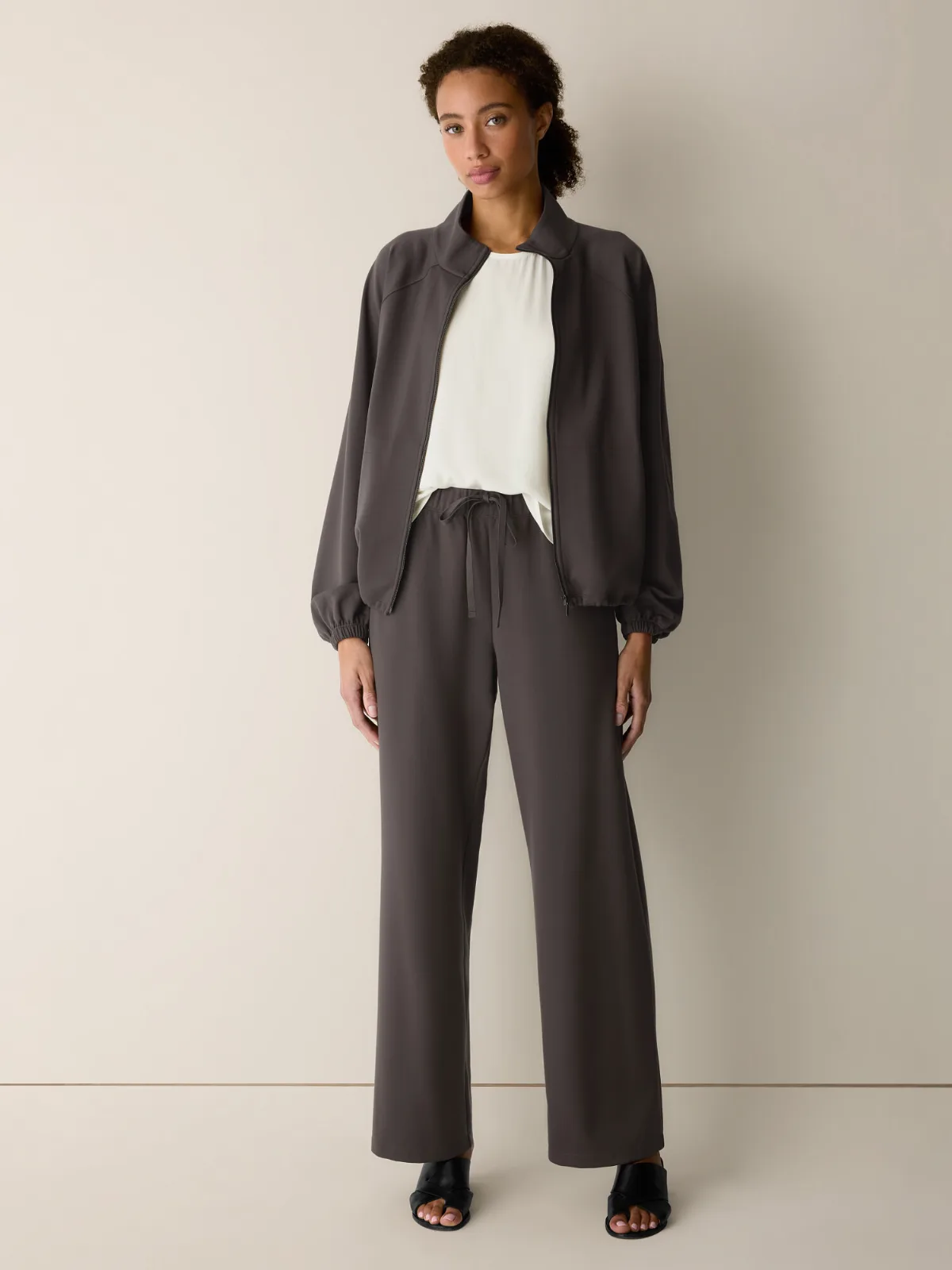 Lightweight Ponte Straight Pant by EILEEN FISHER