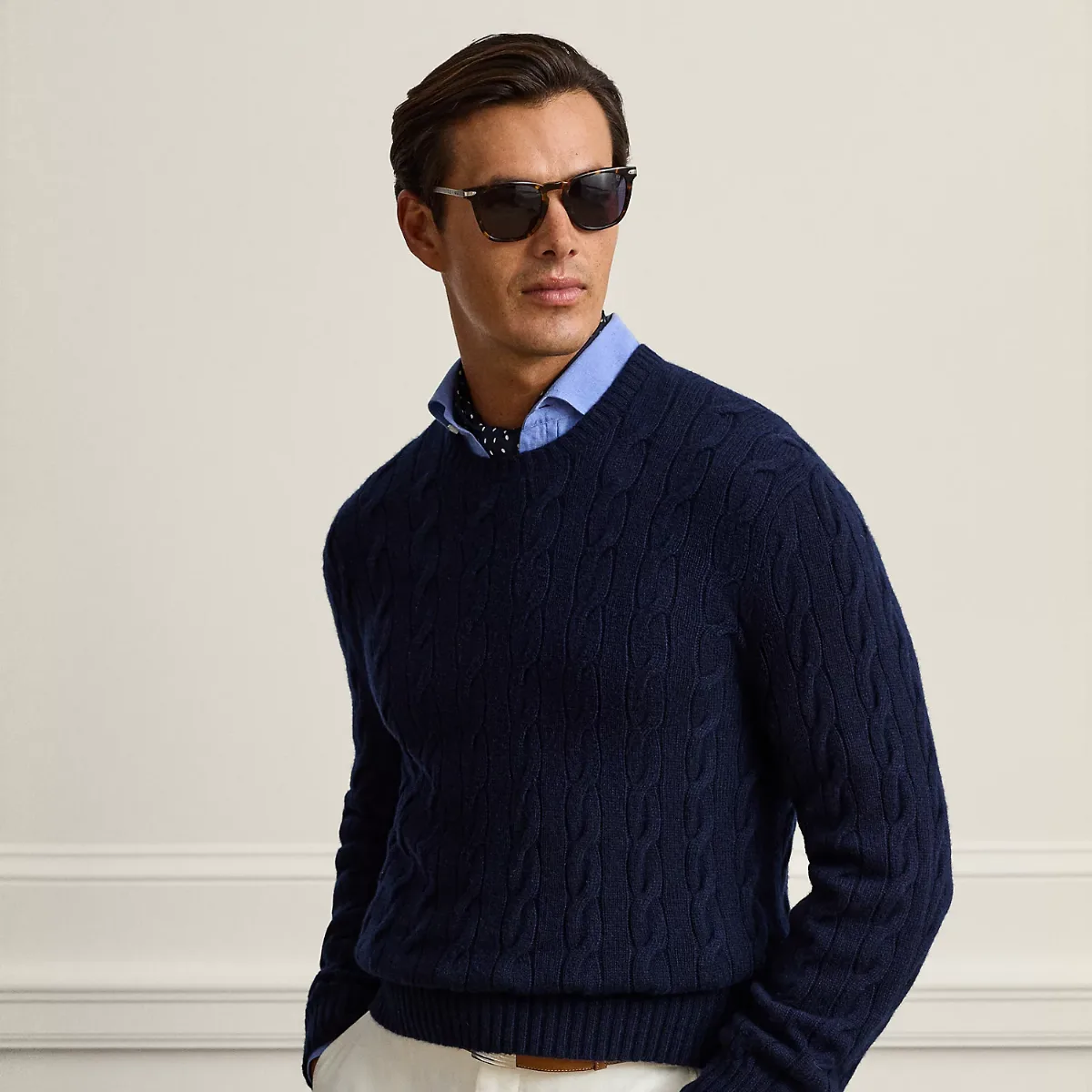 Cable-Knit Cashmere Jumper by Ralph Lauren Purple Label
