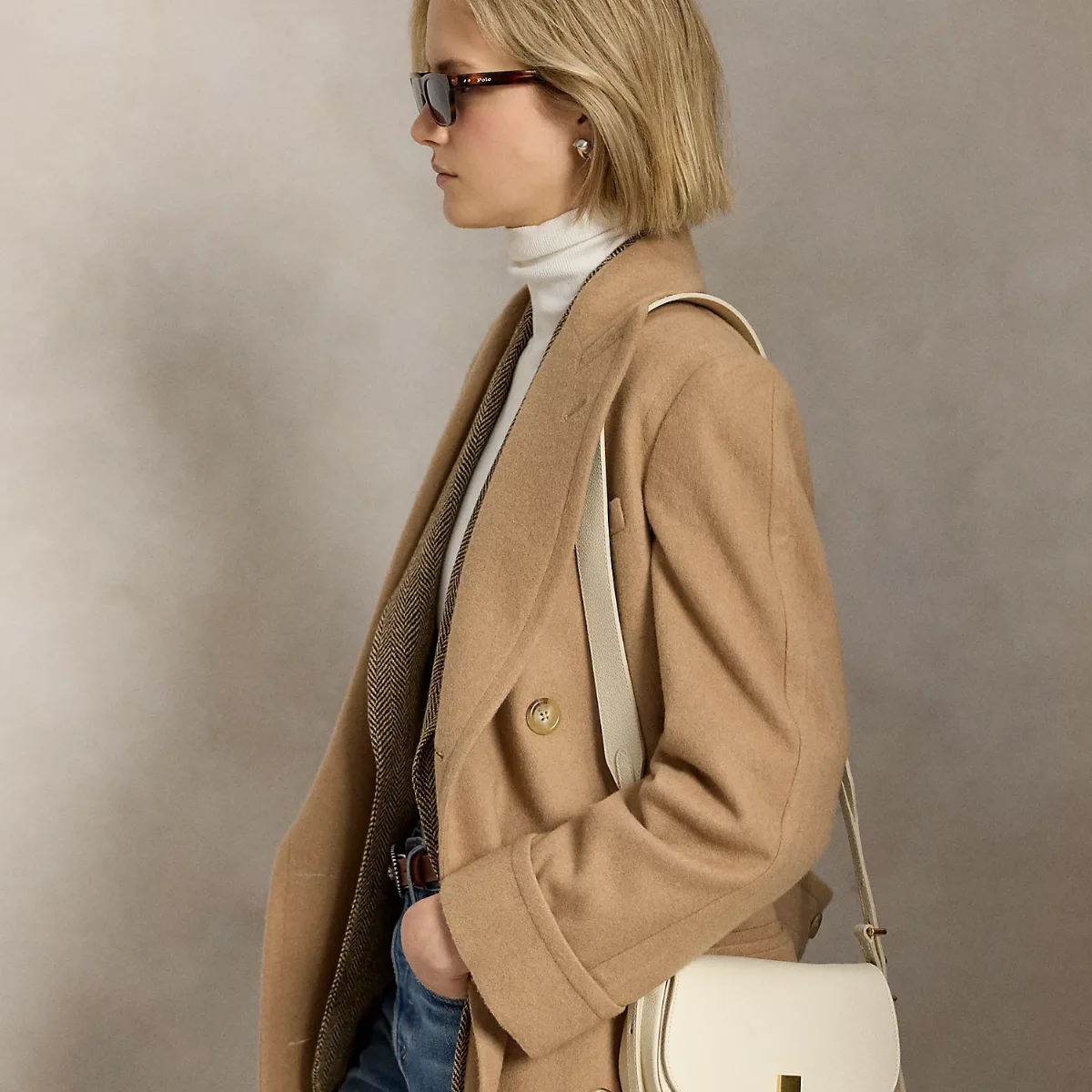 Polo ID Leather Saddle Bag by Polo Ralph Lauren