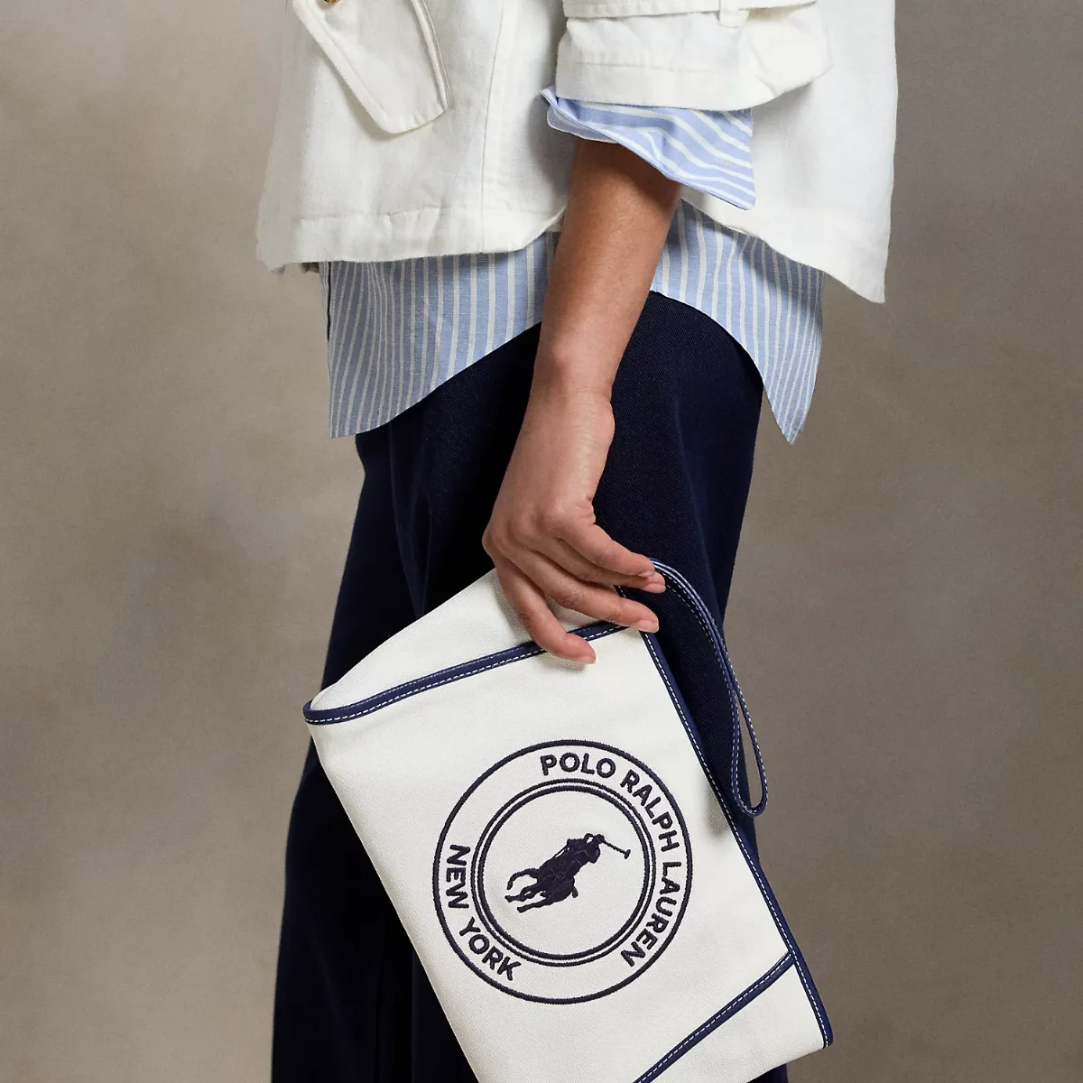 Polo Play Logo Canvas Zip Wallet Pouch by Polo Ralph Lauren