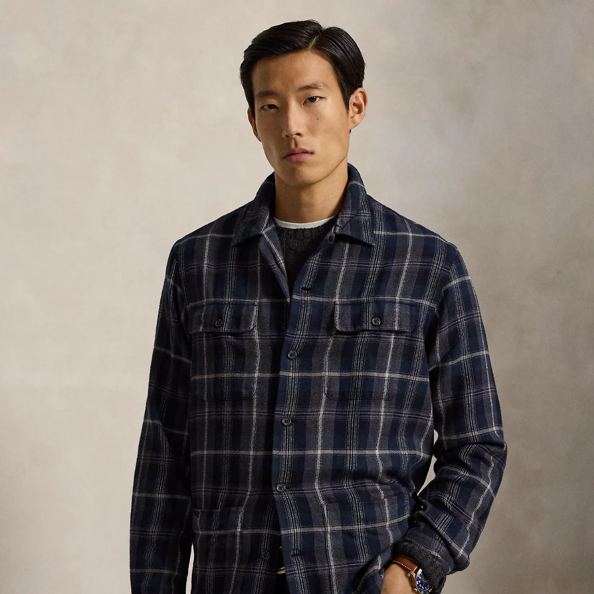 Classic Fit Plaid Twill Overshirt by Polo Ralph Lauren