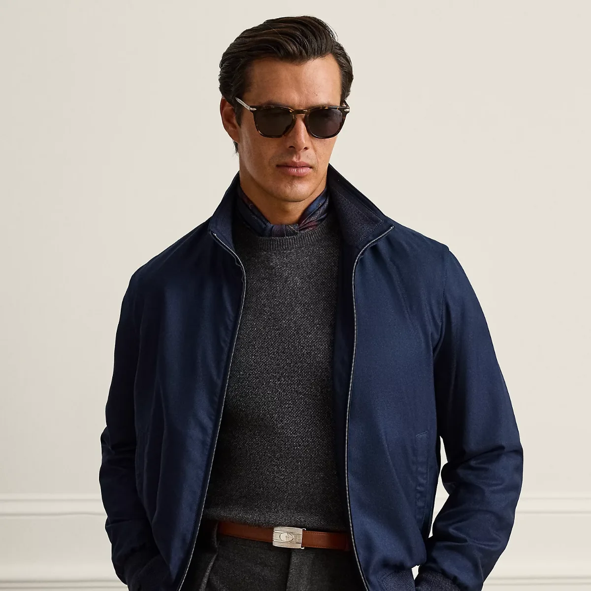 Felton Cashmere-Silk Flight Jacket by Ralph Lauren Purple Label
