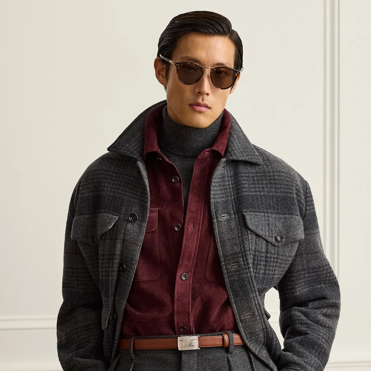 Chencery Plaid Thicket Jacket by Ralph Lauren Purple Label