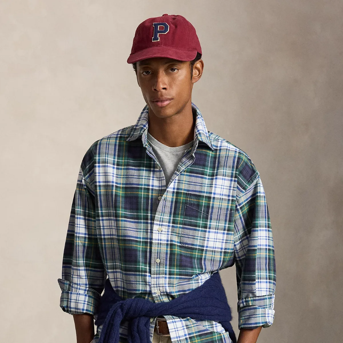 The Plaid Oxford Big Shirt by Polo Ralph Lauren