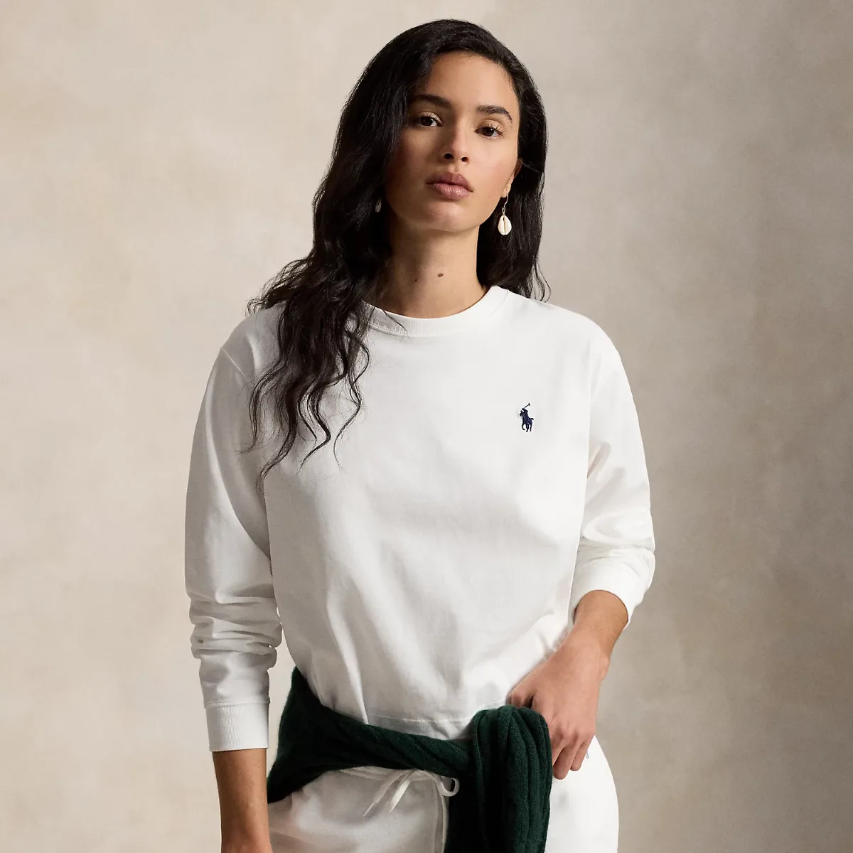 Wimbledon Logo Cotton Long-Sleeve Tee by Polo Ralph Lauren