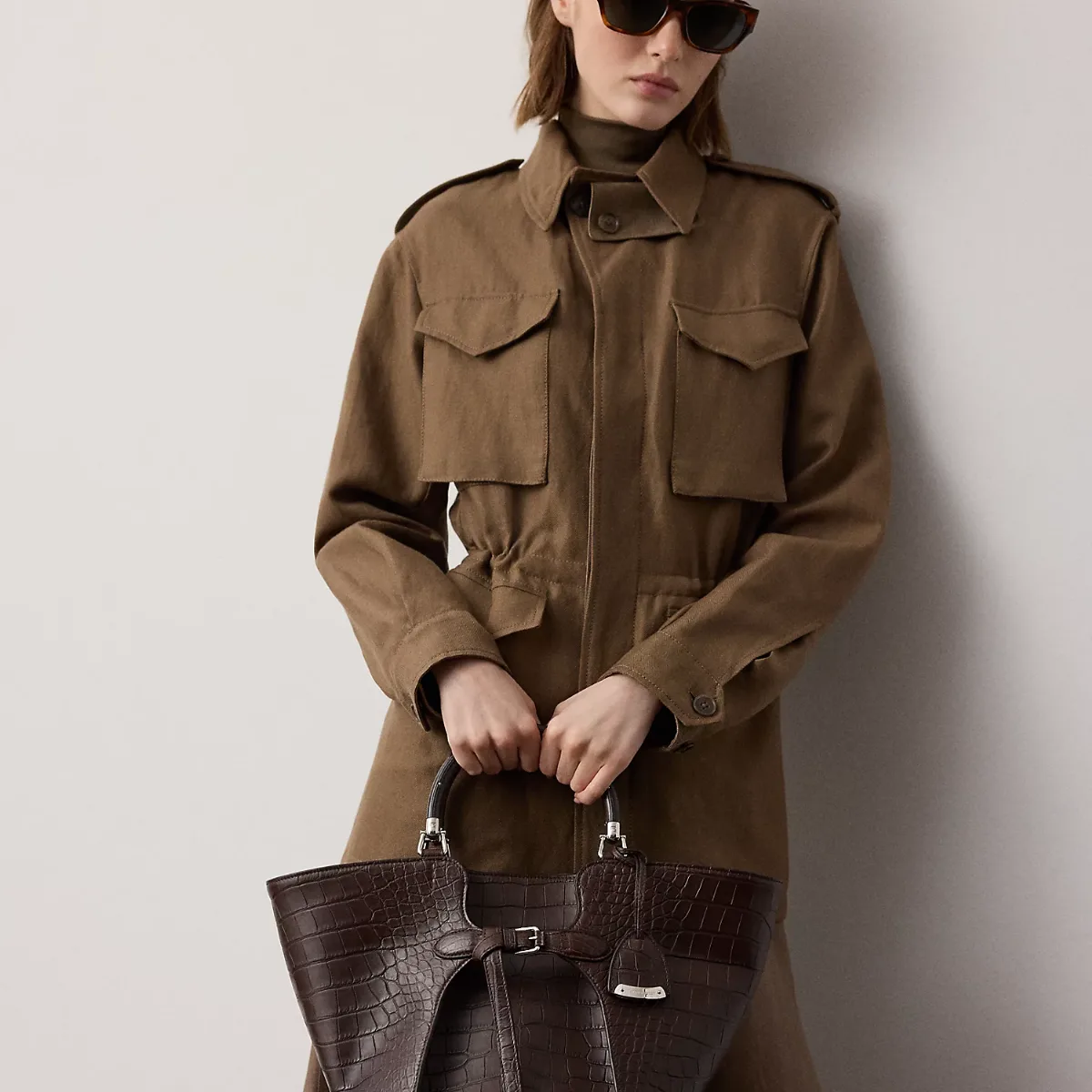 The Ralph Lauren Caiman Tote by Ralph Lauren Collection
