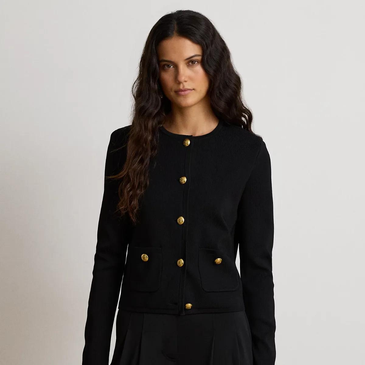 Cropped Crewneck Jumper Jacket by Lauren Ralph Lauren