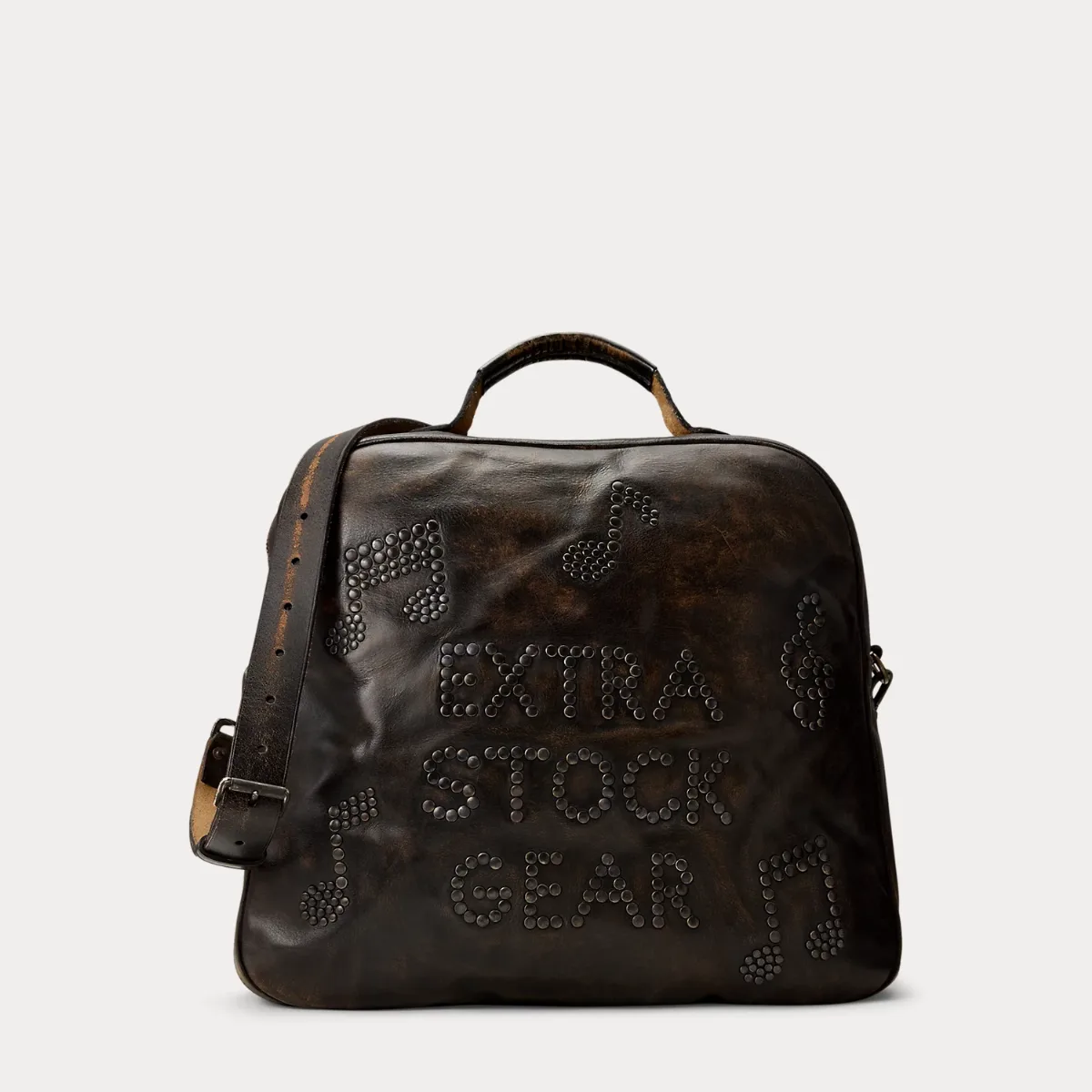Studded Leather Bag by Ralph Lauren RRL