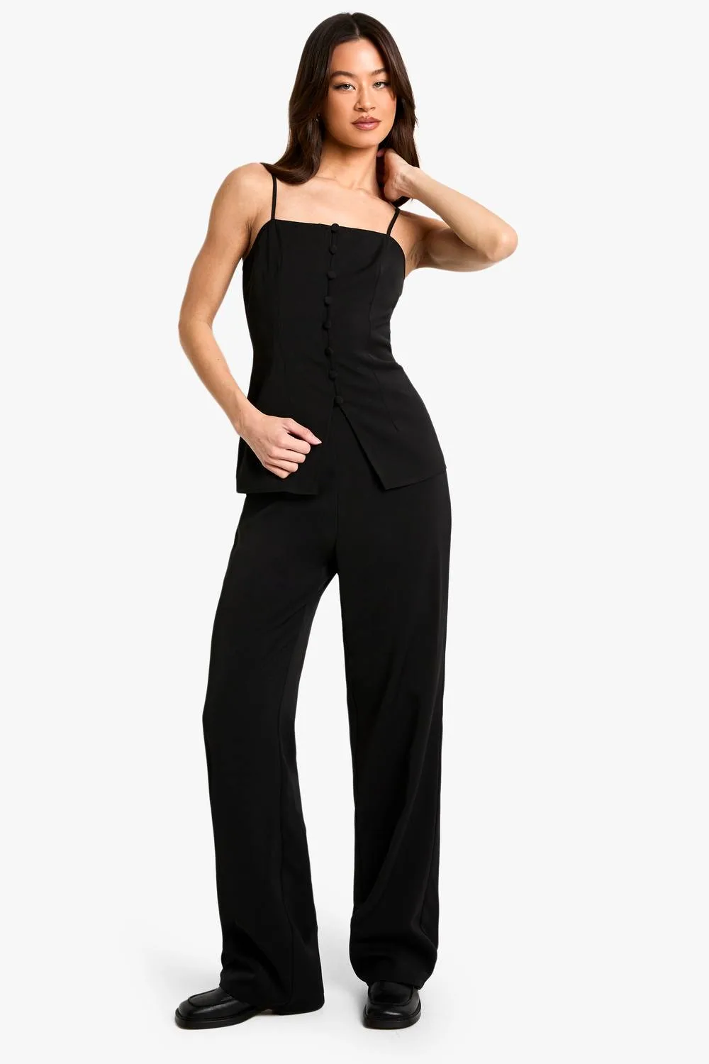 Straight Leg Trouser by boohoo