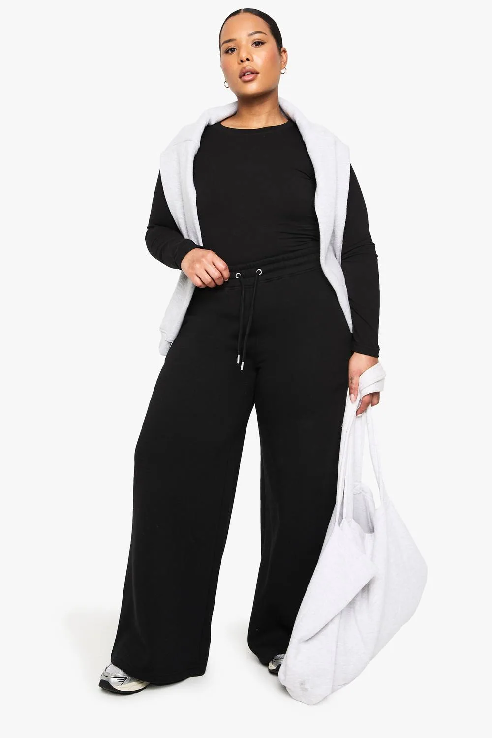 Wide Leg Joggers Pants by boohoo