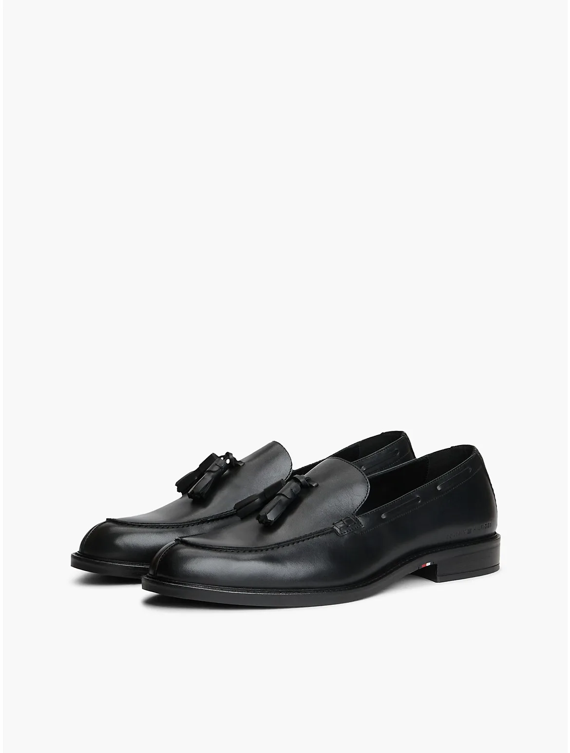 Smooth Leather Tassel Loafer by Tommy Hilfiger