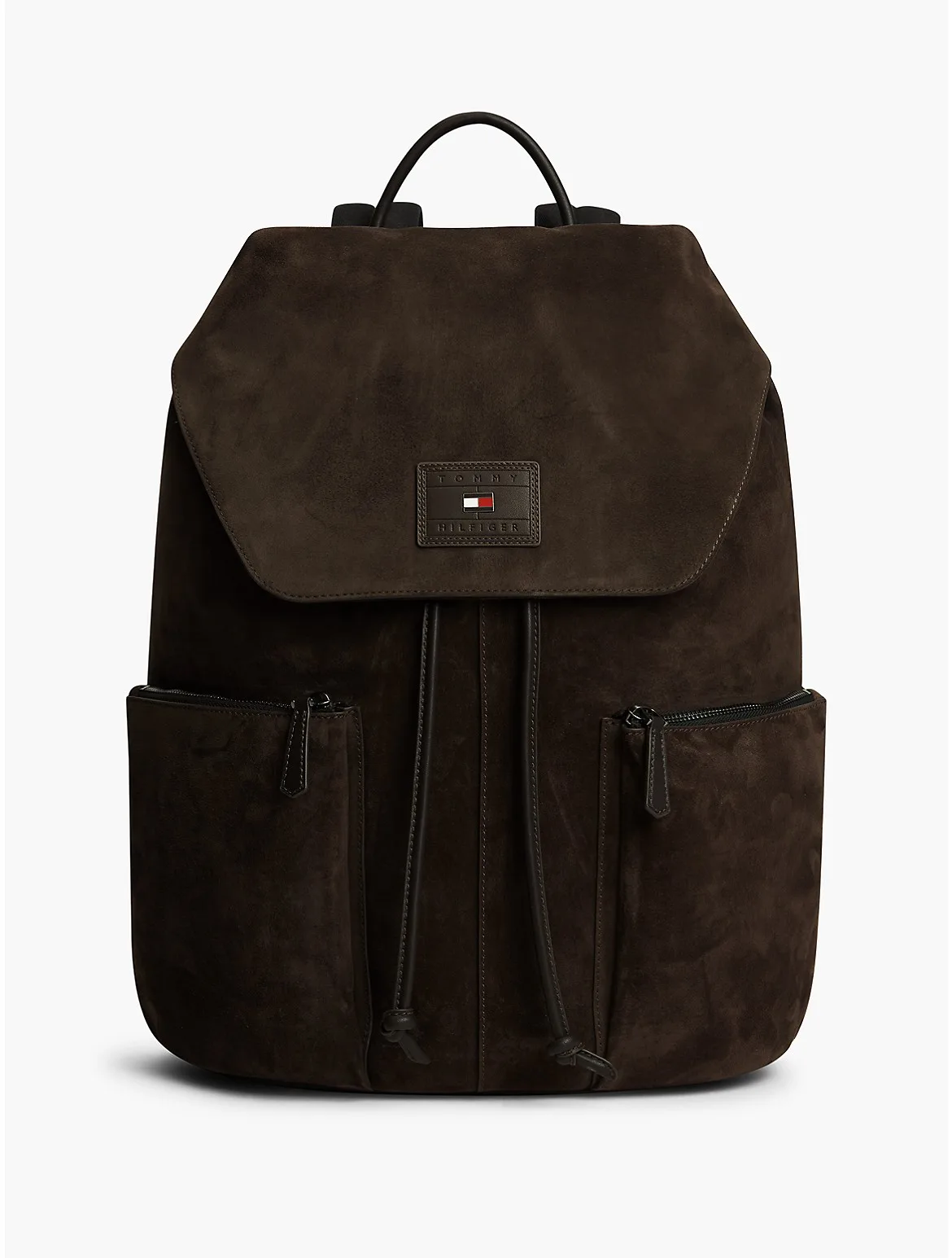 Suede Flap Backpack by Tommy Hilfiger