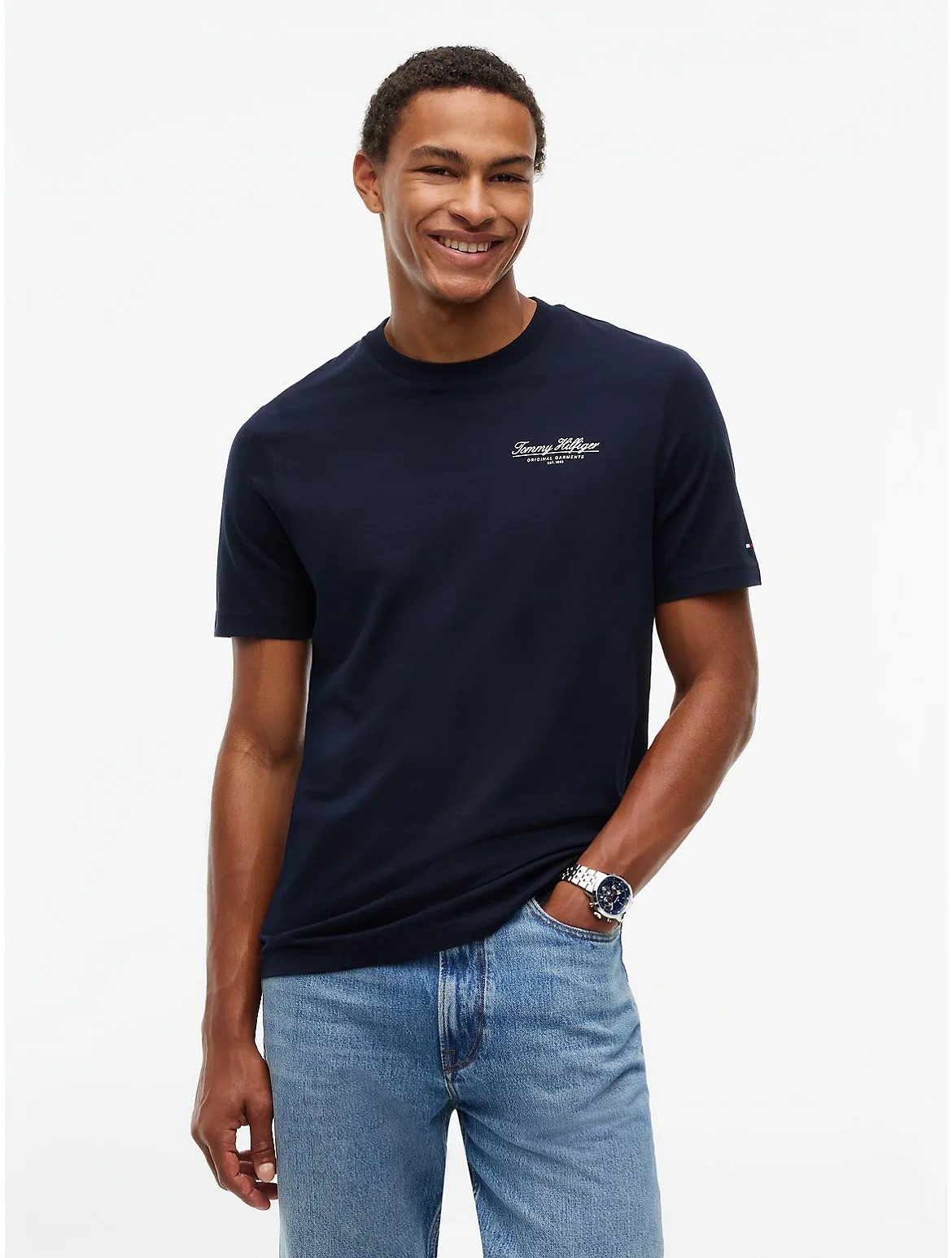 Script Logo T-Shirt by Tommy Hilfiger