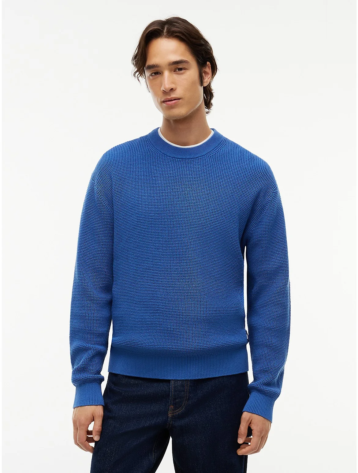 Tommy Jeans Waffled Crewneck Sweater by Tommy Hilfiger