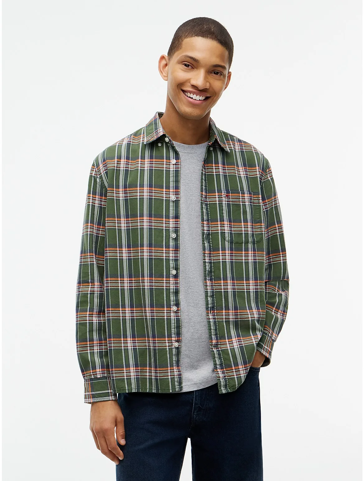Tommy Jeans Overdyed Oxford Shirt by Tommy Hilfiger
