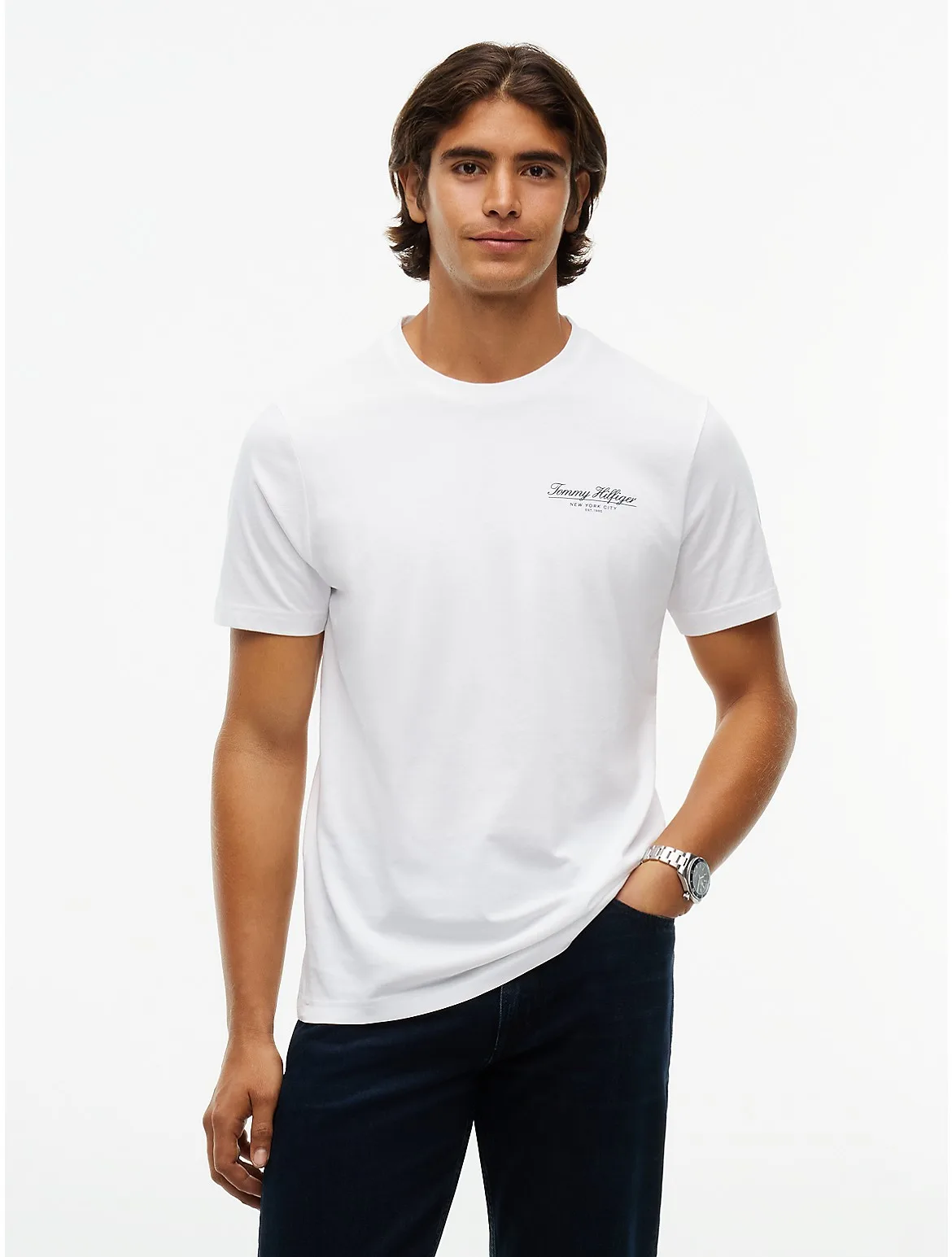Script Logo T-Shirt by Tommy Hilfiger