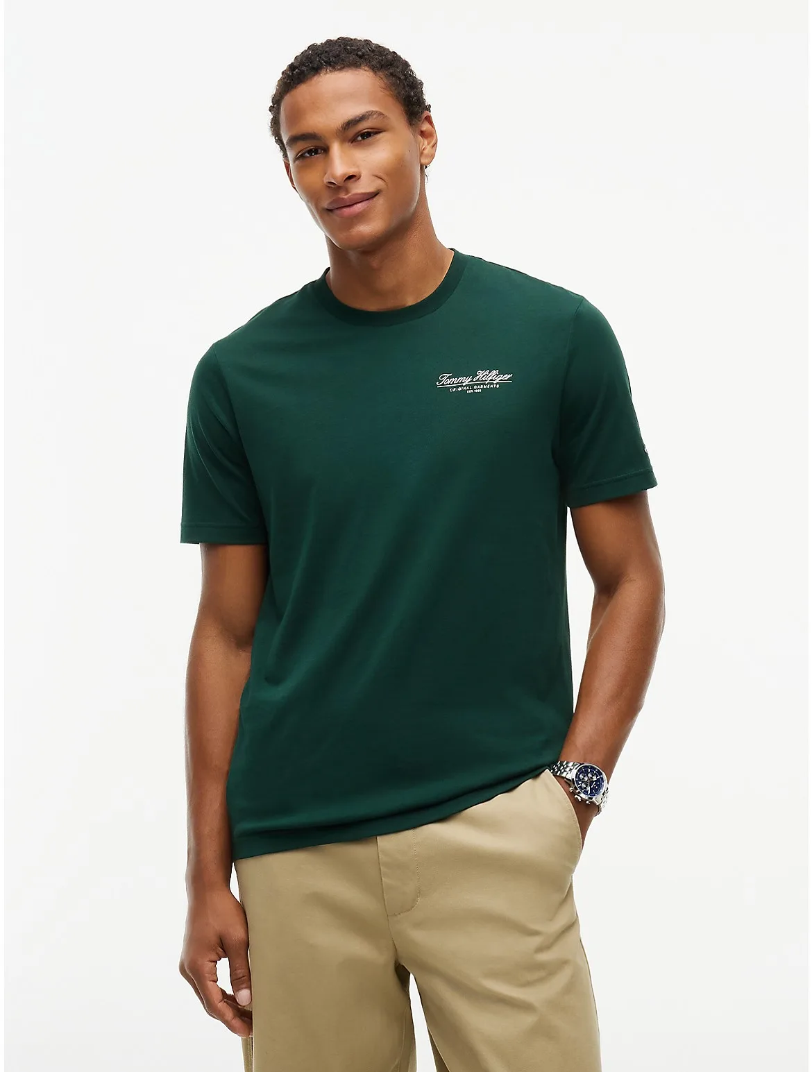 Script Logo T-Shirt by Tommy Hilfiger