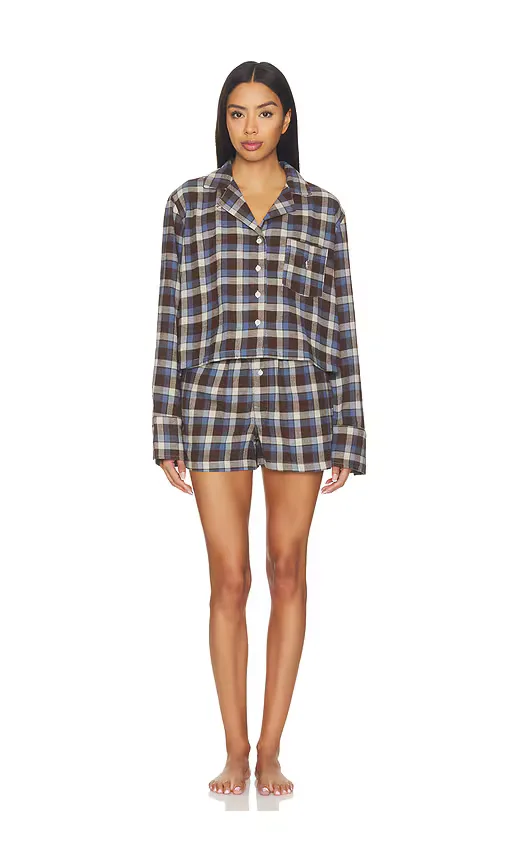 Sleep Flannel Short Set by Polo Ralph Lauren Intimates