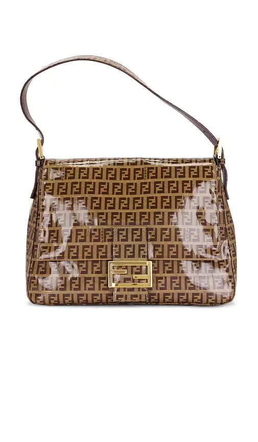 Fendi Zucchino Mama Baguette Shoulder Bag by FWRD Renew