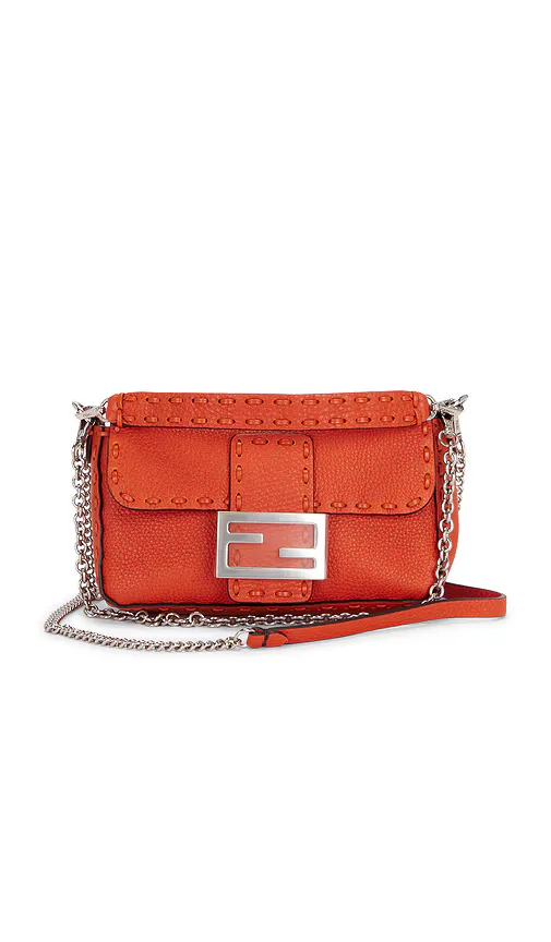 Fendi Selleria Mini Baguette Shoulder Bag by FWRD Renew