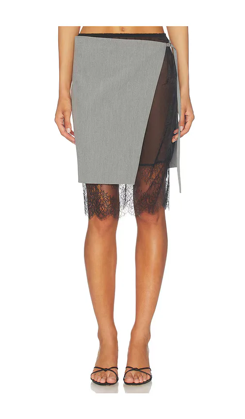 Aubrie Midi Skirt by L'Academie