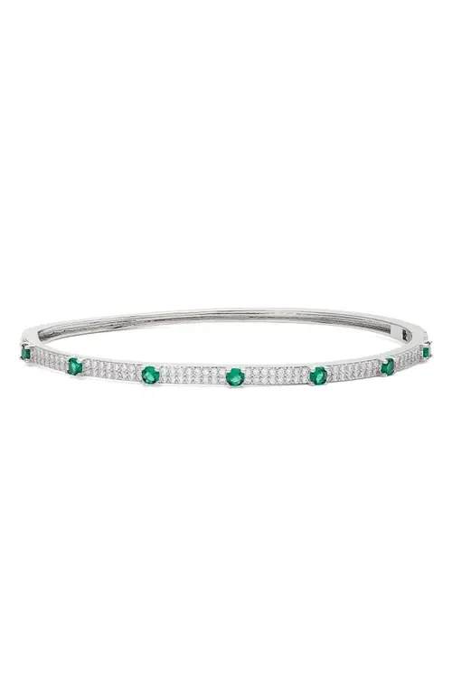 Pavé Cubic Zirconia Bangle Bracelet by SHYMI