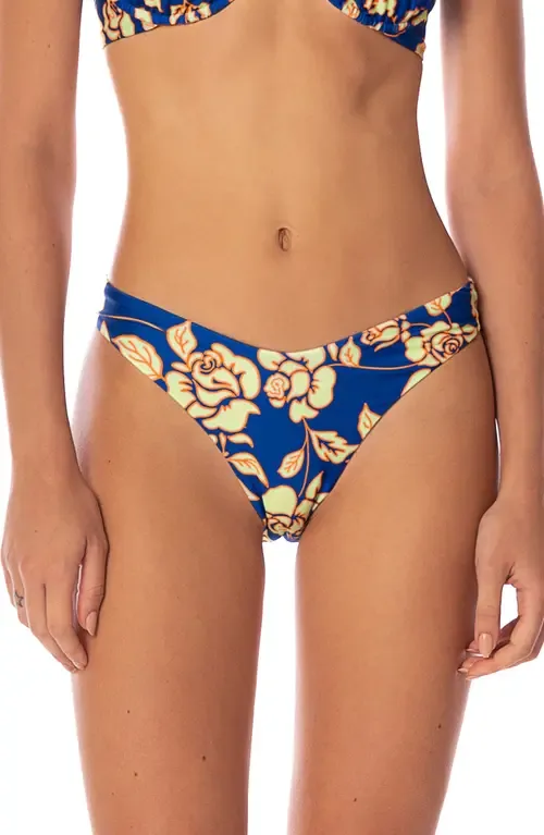 Cobalt Flora Splendour Reversible Bikini Bottoms by Maaji