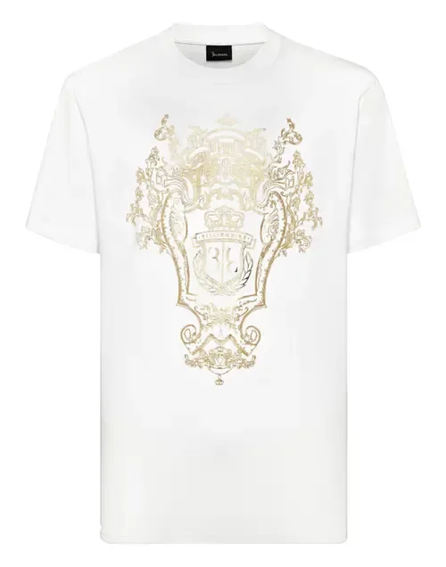 T-Shirt Round Neck Logo Crest by BILLIONAIRE