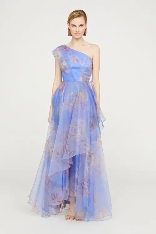 Augusta One Shoulder Gown by Theia